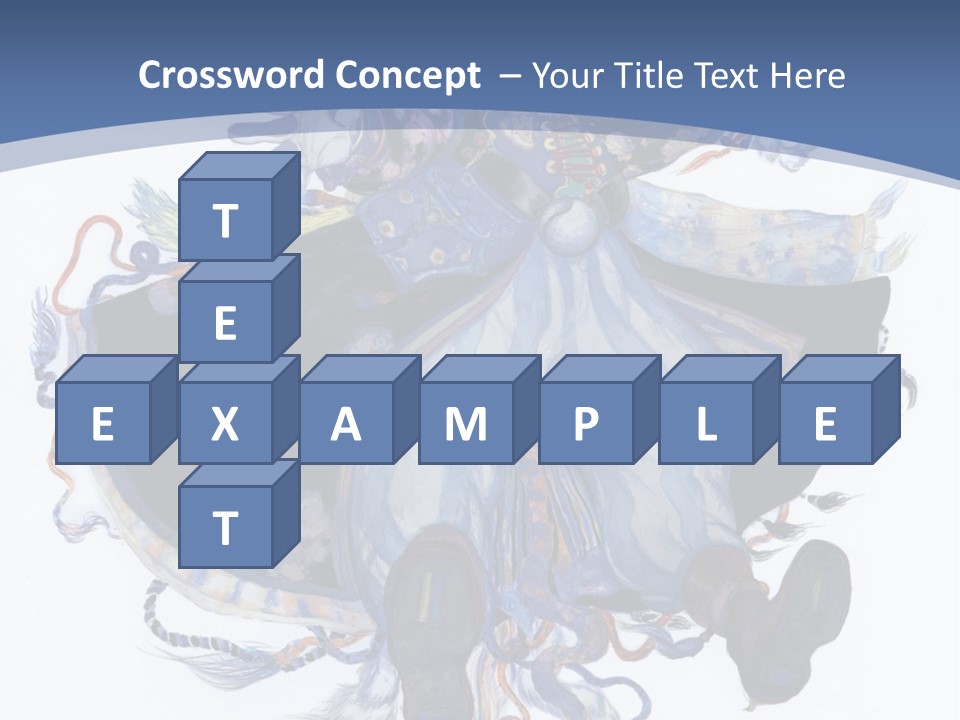 A Woman In A Blue Dress Powerpoint Presentation PowerPoint Template