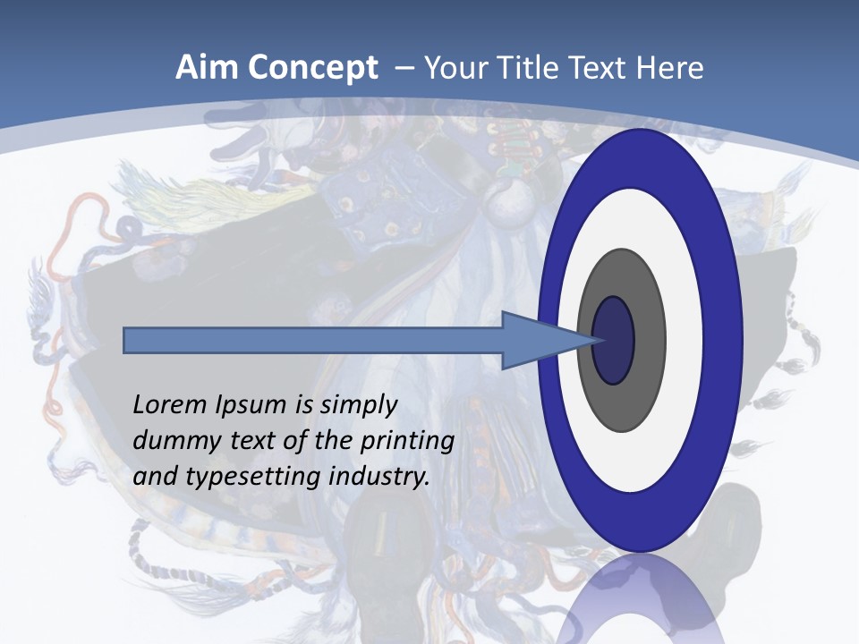 A Woman In A Blue Dress Powerpoint Presentation PowerPoint Template