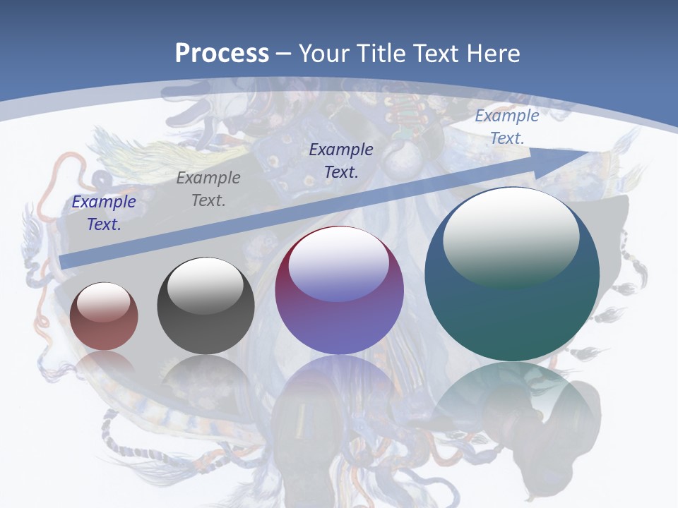 A Woman In A Blue Dress Powerpoint Presentation PowerPoint Template