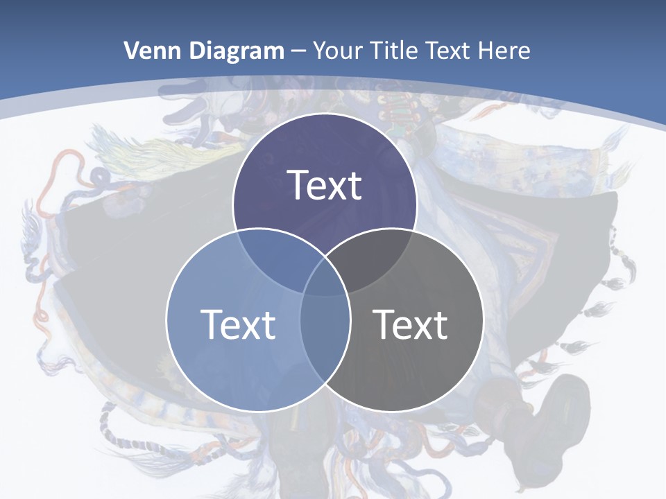 A Woman In A Blue Dress Powerpoint Presentation PowerPoint Template