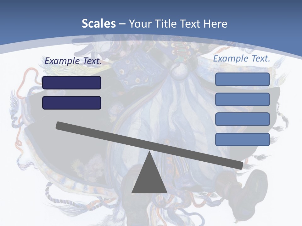 A Woman In A Blue Dress Powerpoint Presentation PowerPoint Template