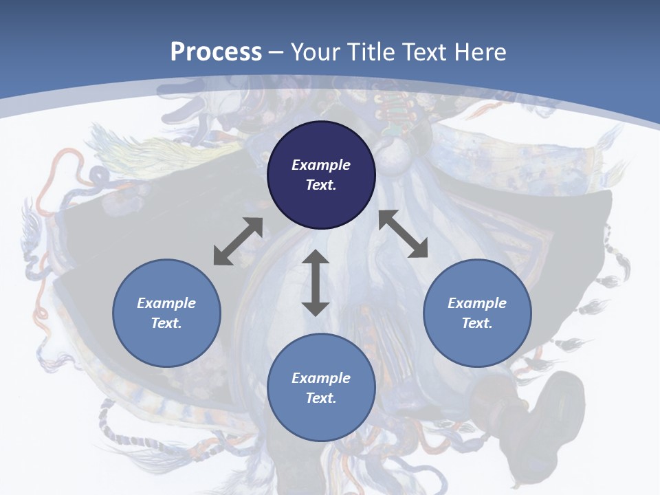 A Woman In A Blue Dress Powerpoint Presentation PowerPoint Template