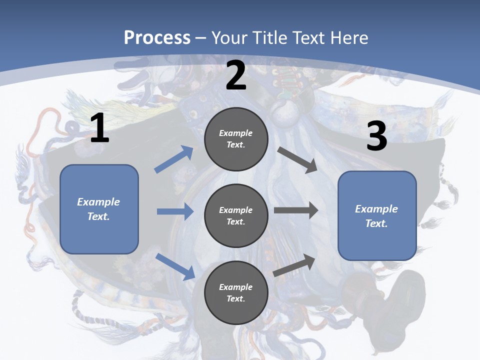 A Woman In A Blue Dress Powerpoint Presentation PowerPoint Template