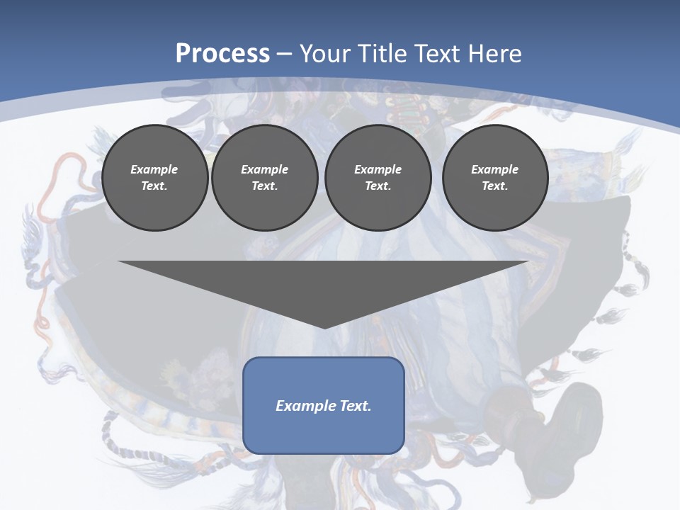 A Woman In A Blue Dress Powerpoint Presentation PowerPoint Template