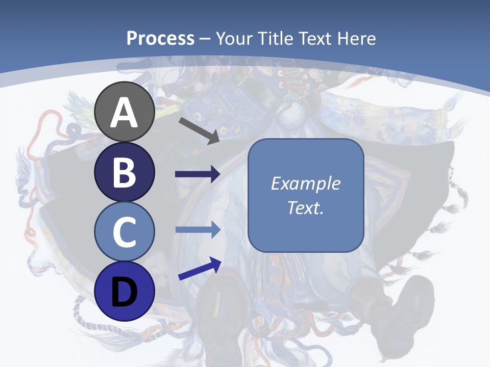 A Woman In A Blue Dress Powerpoint Presentation PowerPoint Template