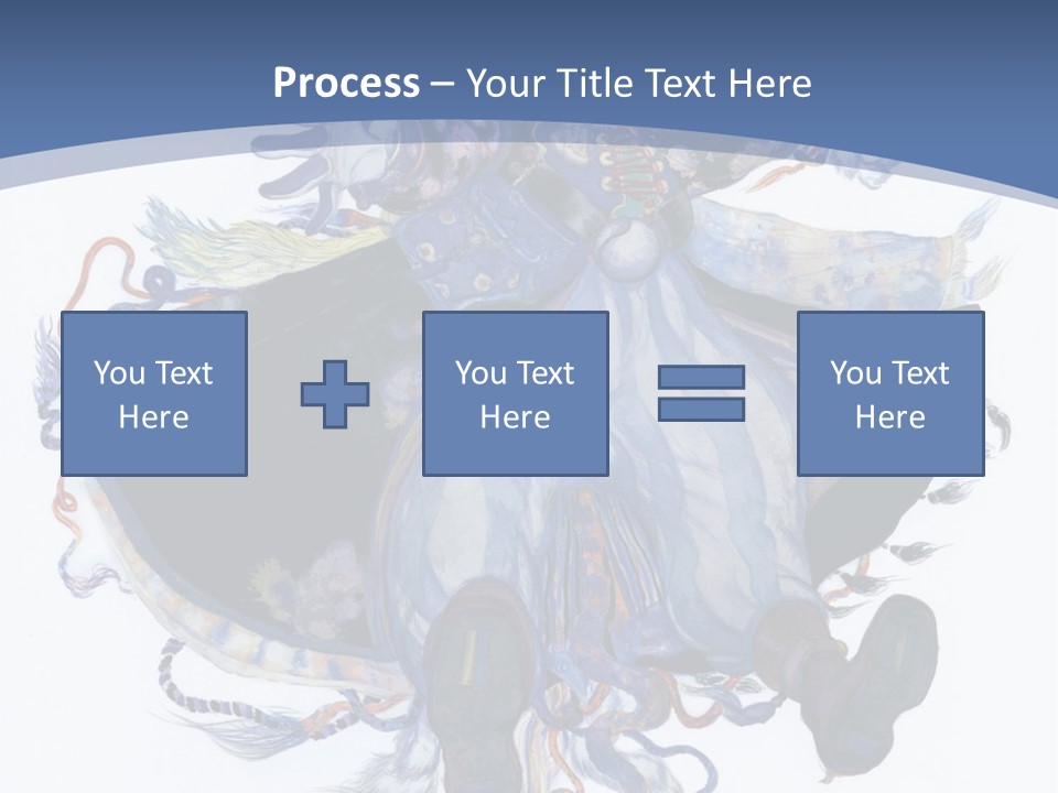 A Woman In A Blue Dress Powerpoint Presentation PowerPoint Template