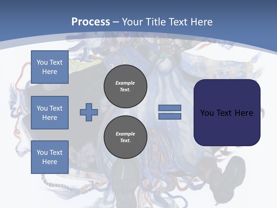 A Woman In A Blue Dress Powerpoint Presentation PowerPoint Template