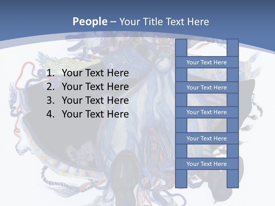 A Woman In A Blue Dress Powerpoint Presentation PowerPoint Template