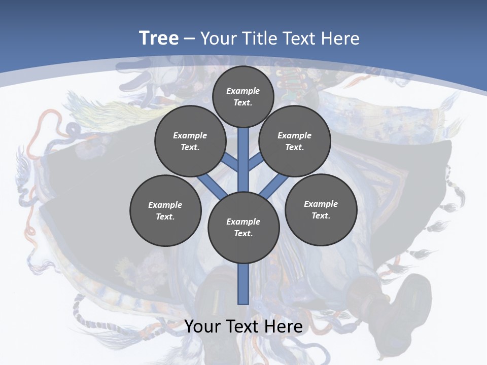 A Woman In A Blue Dress Powerpoint Presentation PowerPoint Template