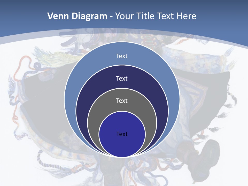 A Woman In A Blue Dress Powerpoint Presentation PowerPoint Template