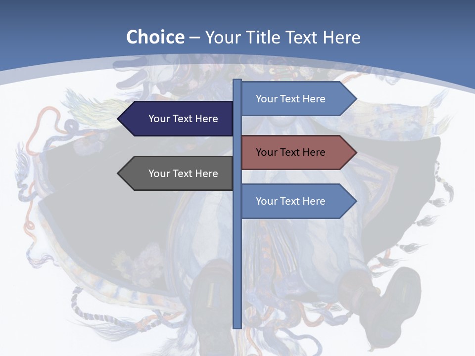 A Woman In A Blue Dress Powerpoint Presentation PowerPoint Template