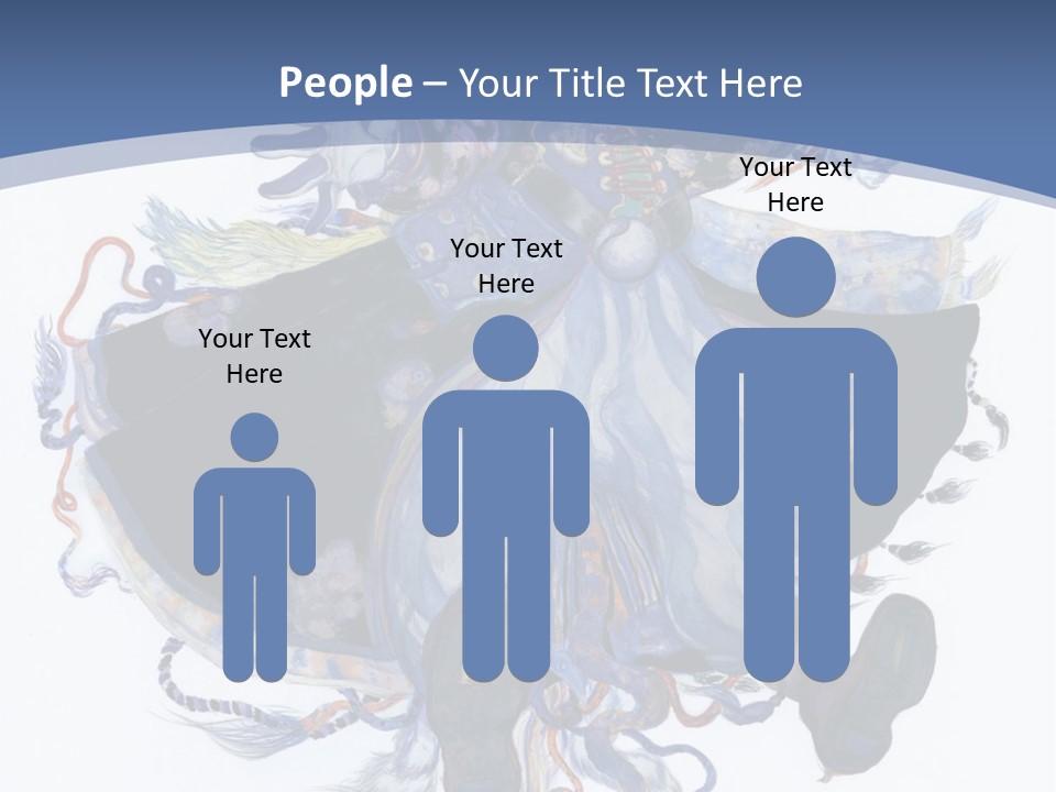 A Woman In A Blue Dress Powerpoint Presentation PowerPoint Template