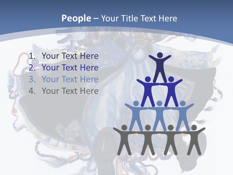 A Woman In A Blue Dress Powerpoint Presentation PowerPoint Template