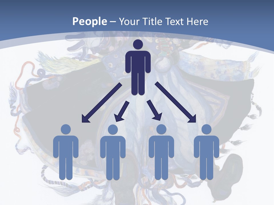 A Woman In A Blue Dress Powerpoint Presentation PowerPoint Template