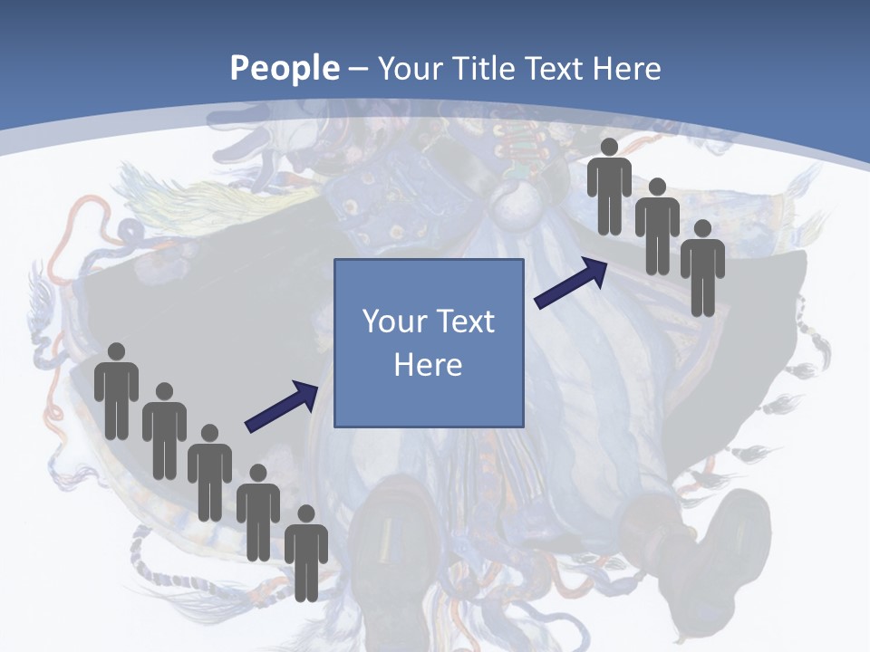 A Woman In A Blue Dress Powerpoint Presentation PowerPoint Template