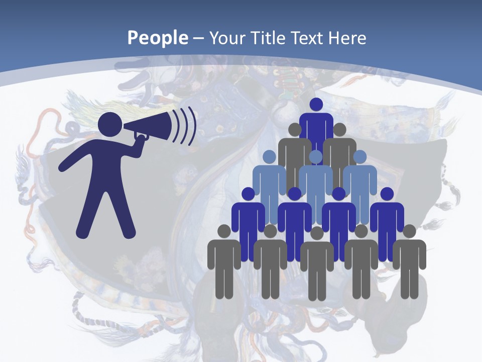 A Woman In A Blue Dress Powerpoint Presentation PowerPoint Template