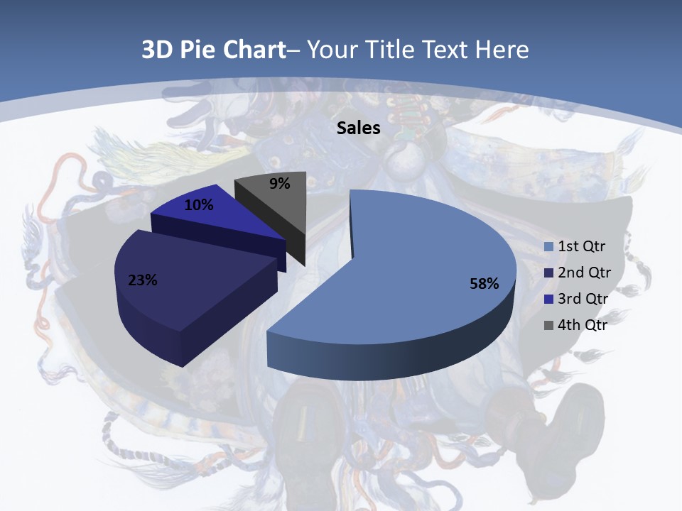 A Woman In A Blue Dress Powerpoint Presentation PowerPoint Template