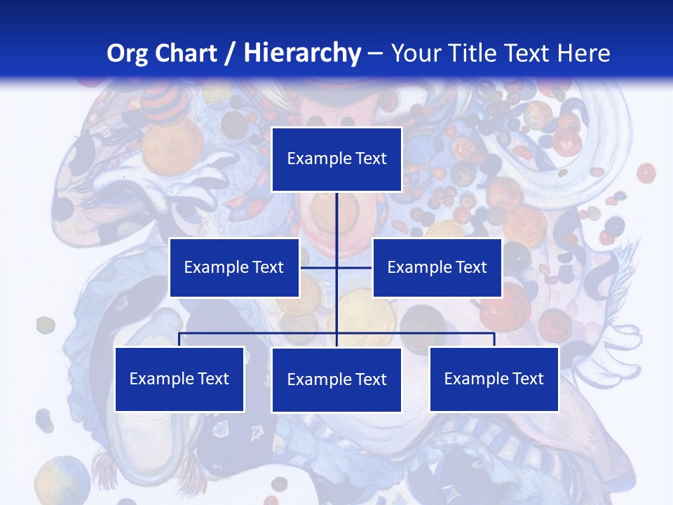 A Blue And White Background With A Picture Of A Woman's Face PowerPoint Template