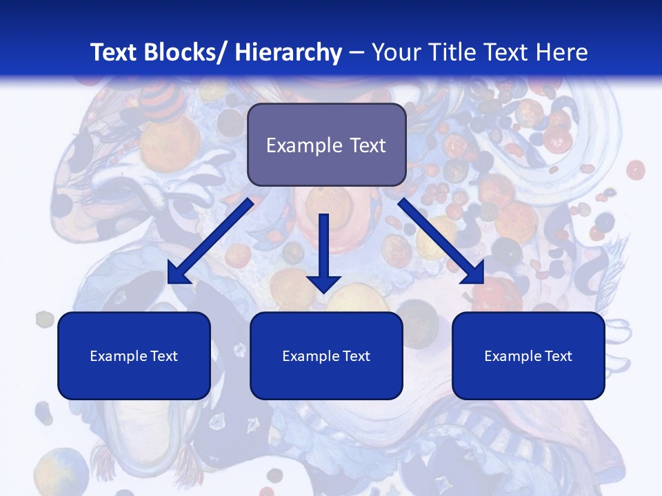 A Blue And White Background With A Picture Of A Woman's Face PowerPoint Template