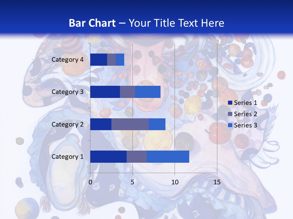 A Blue And White Background With A Picture Of A Woman's Face PowerPoint Template
