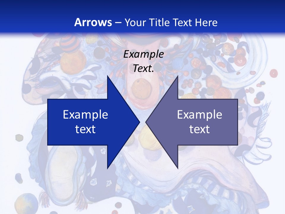 A Blue And White Background With A Picture Of A Woman's Face PowerPoint Template