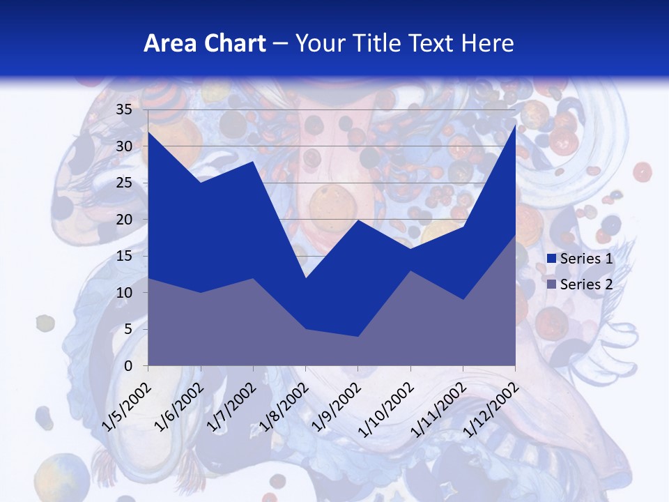 A Blue And White Background With A Picture Of A Woman's Face PowerPoint Template