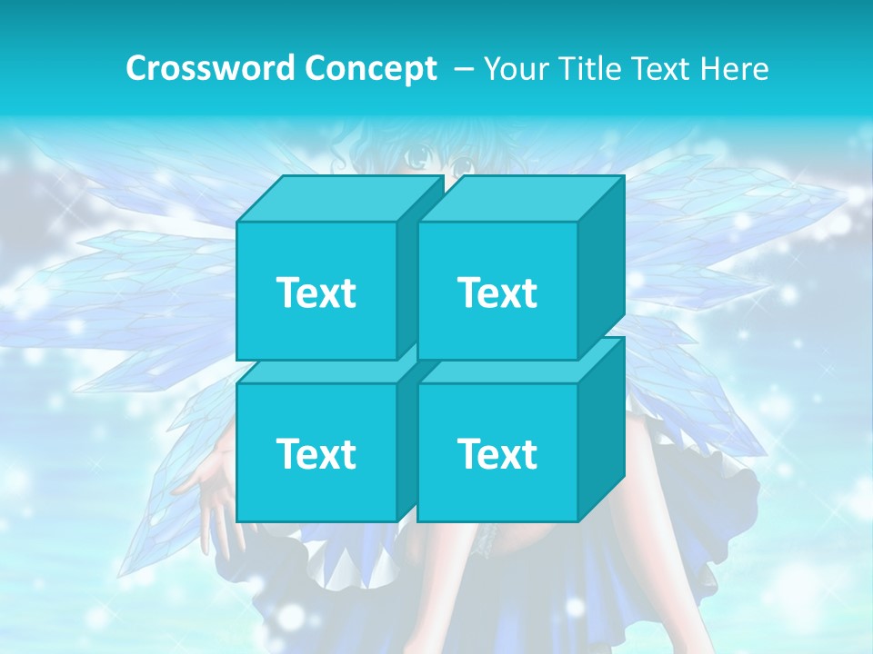 A Girl In A Blue Dress Is Sitting On The Ground PowerPoint Template