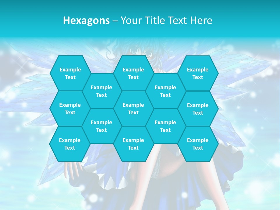 A Girl In A Blue Dress Is Sitting On The Ground PowerPoint Template