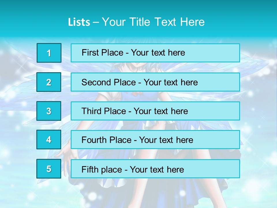 A Girl In A Blue Dress Is Sitting On The Ground PowerPoint Template