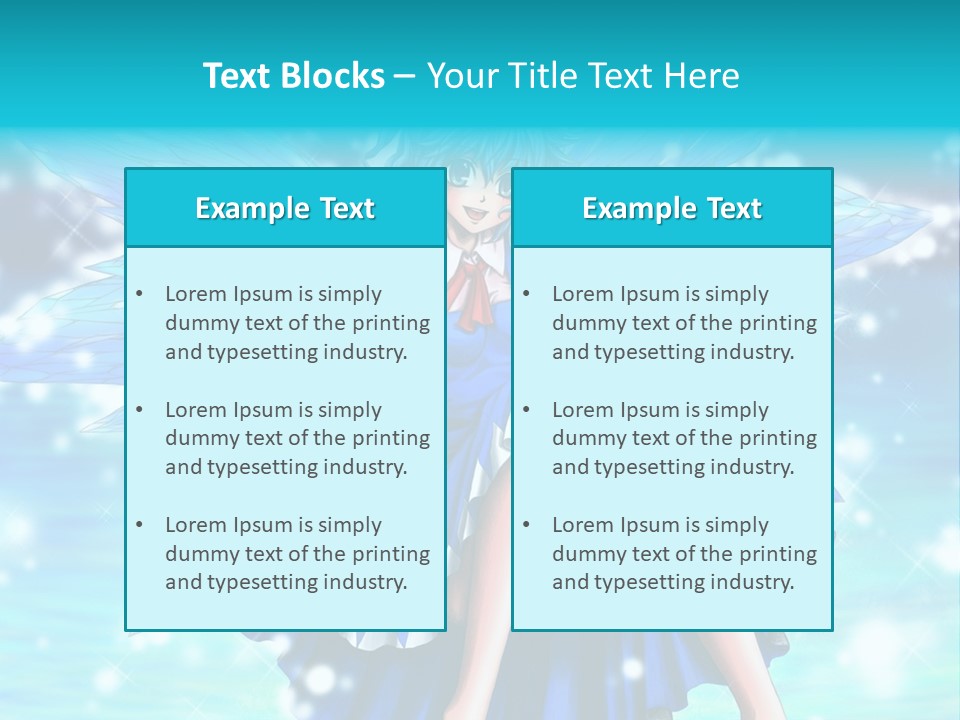 A Girl In A Blue Dress Is Sitting On The Ground PowerPoint Template