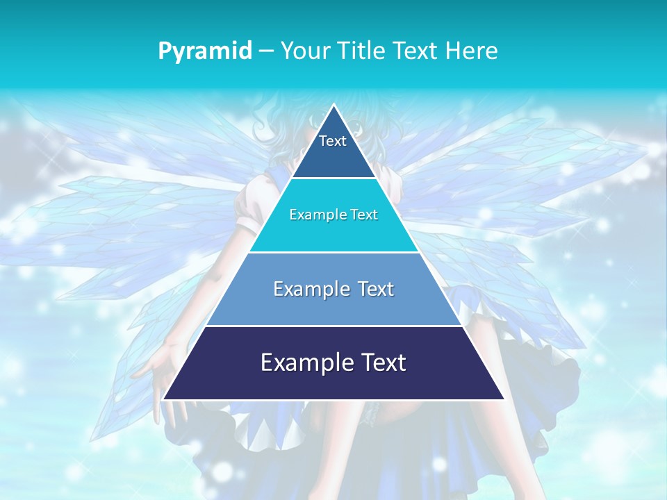 A Girl In A Blue Dress Is Sitting On The Ground PowerPoint Template