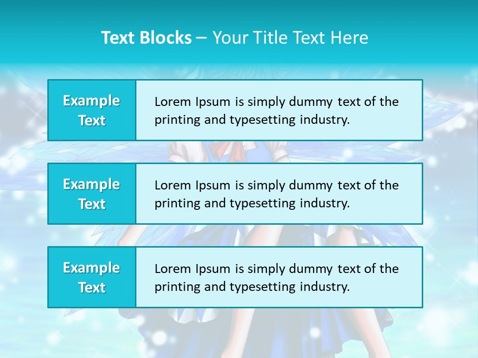 A Girl In A Blue Dress Is Sitting On The Ground PowerPoint Template