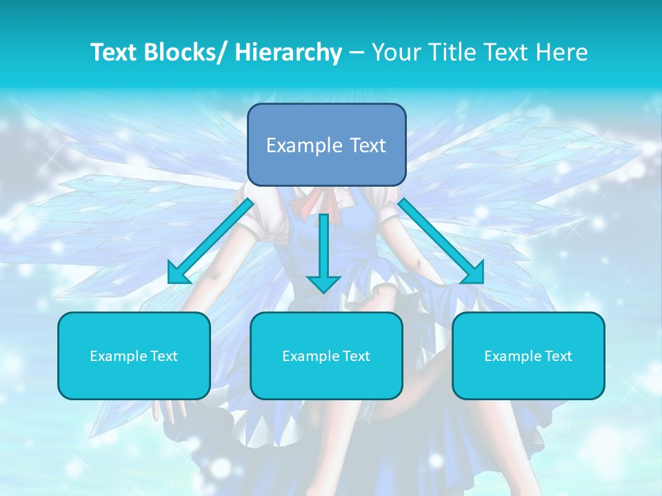 A Girl In A Blue Dress Is Sitting On The Ground PowerPoint Template