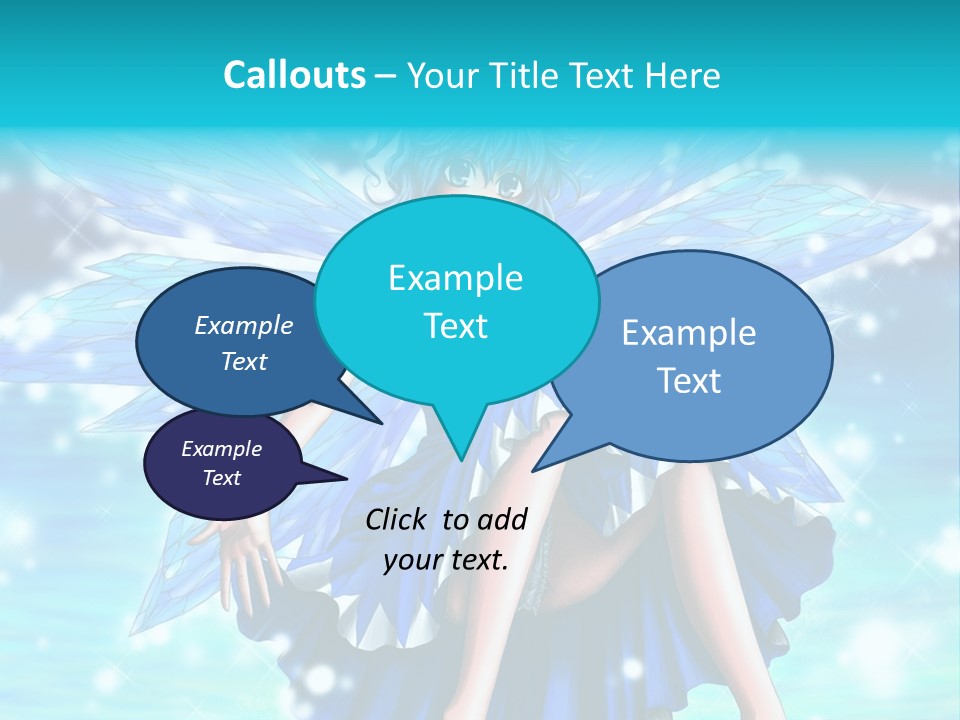 A Girl In A Blue Dress Is Sitting On The Ground PowerPoint Template