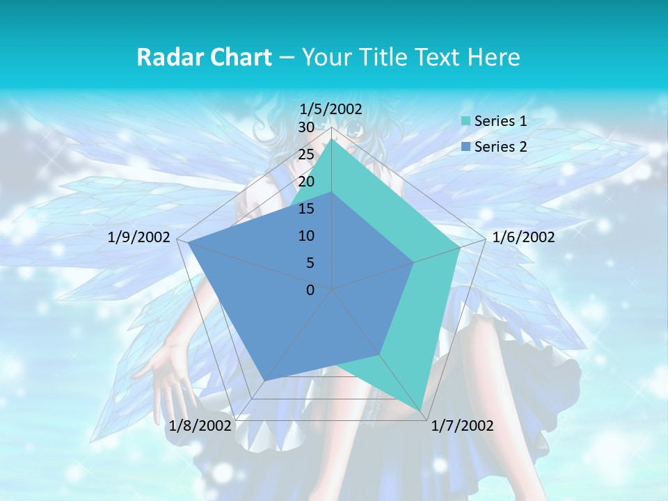 A Girl In A Blue Dress Is Sitting On The Ground PowerPoint Template