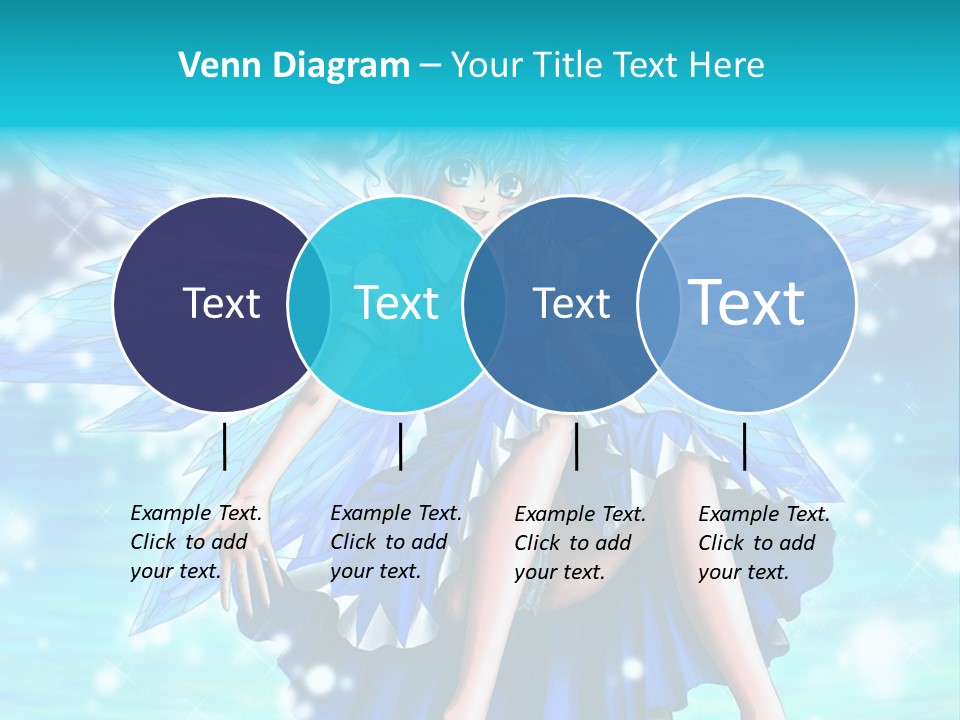 A Girl In A Blue Dress Is Sitting On The Ground PowerPoint Template