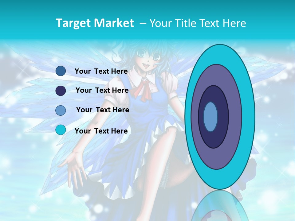 A Girl In A Blue Dress Is Sitting On The Ground PowerPoint Template