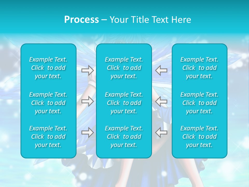 A Girl In A Blue Dress Is Sitting On The Ground PowerPoint Template