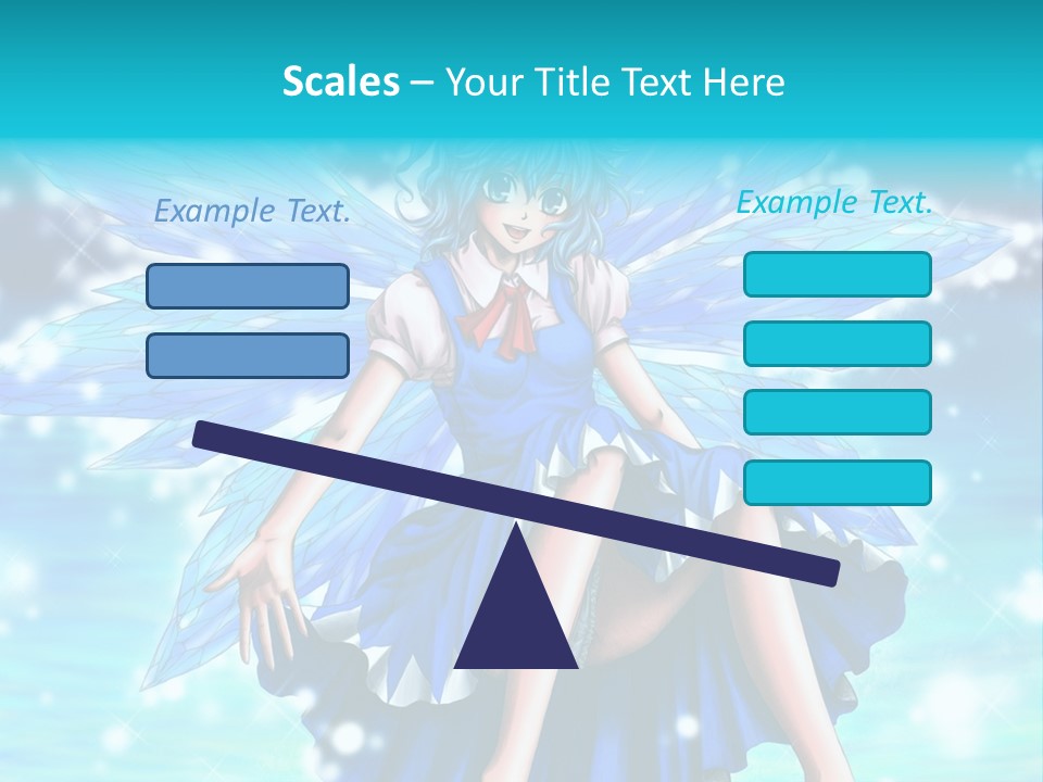 A Girl In A Blue Dress Is Sitting On The Ground PowerPoint Template