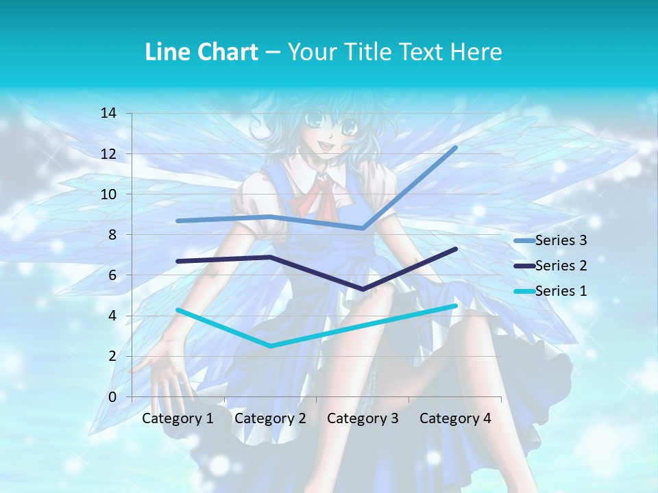 A Girl In A Blue Dress Is Sitting On The Ground PowerPoint Template