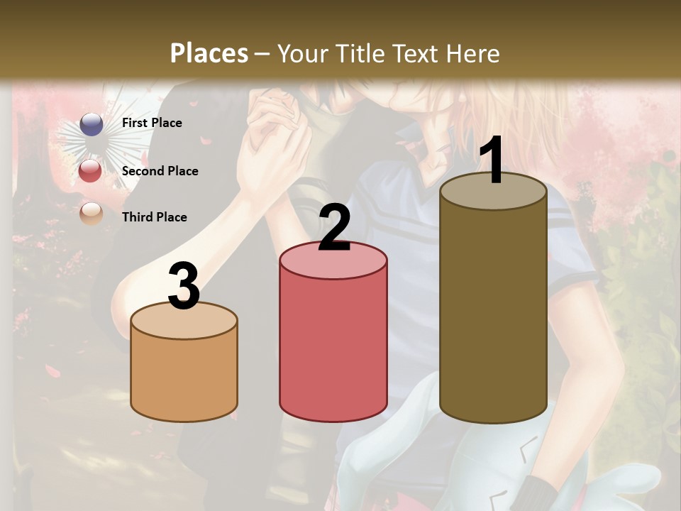 A Man And Woman Kissing In Front Of A Tree PowerPoint Template