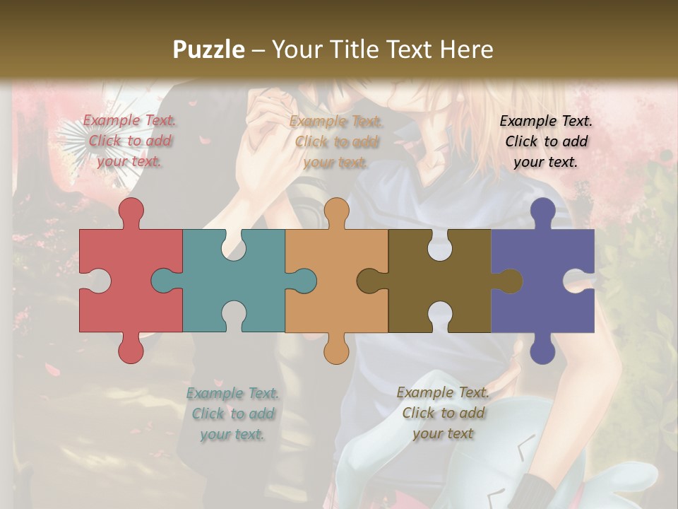 A Man And Woman Kissing In Front Of A Tree PowerPoint Template