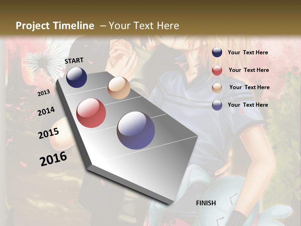 A Man And Woman Kissing In Front Of A Tree PowerPoint Template