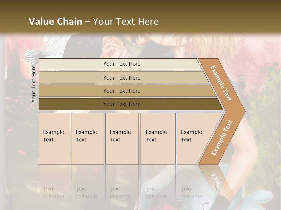 A Man And Woman Kissing In Front Of A Tree PowerPoint Template
