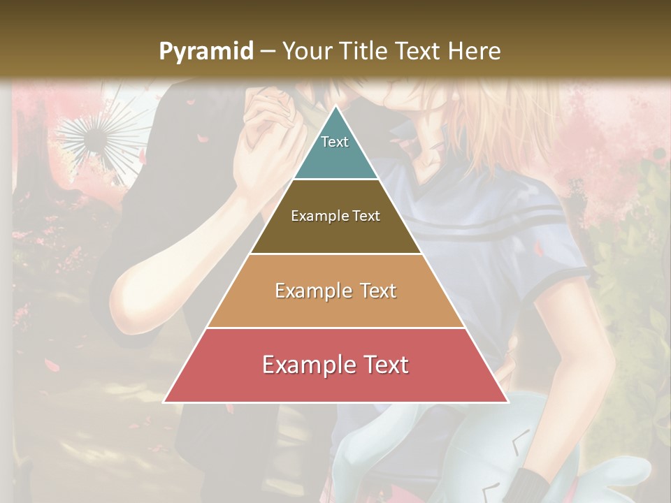 A Man And Woman Kissing In Front Of A Tree PowerPoint Template