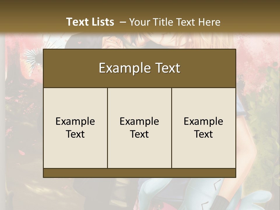 A Man And Woman Kissing In Front Of A Tree PowerPoint Template