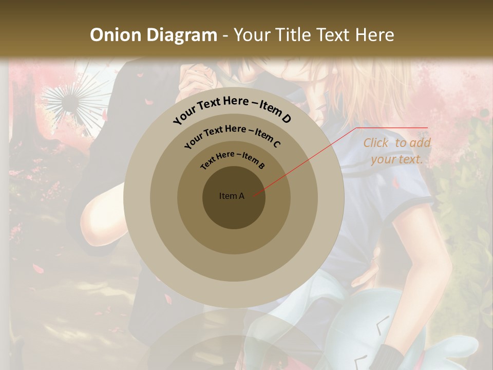 A Man And Woman Kissing In Front Of A Tree PowerPoint Template