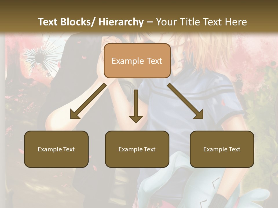 A Man And Woman Kissing In Front Of A Tree PowerPoint Template