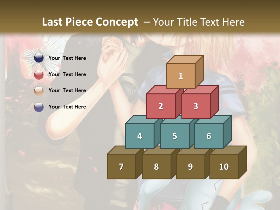 A Man And Woman Kissing In Front Of A Tree PowerPoint Template