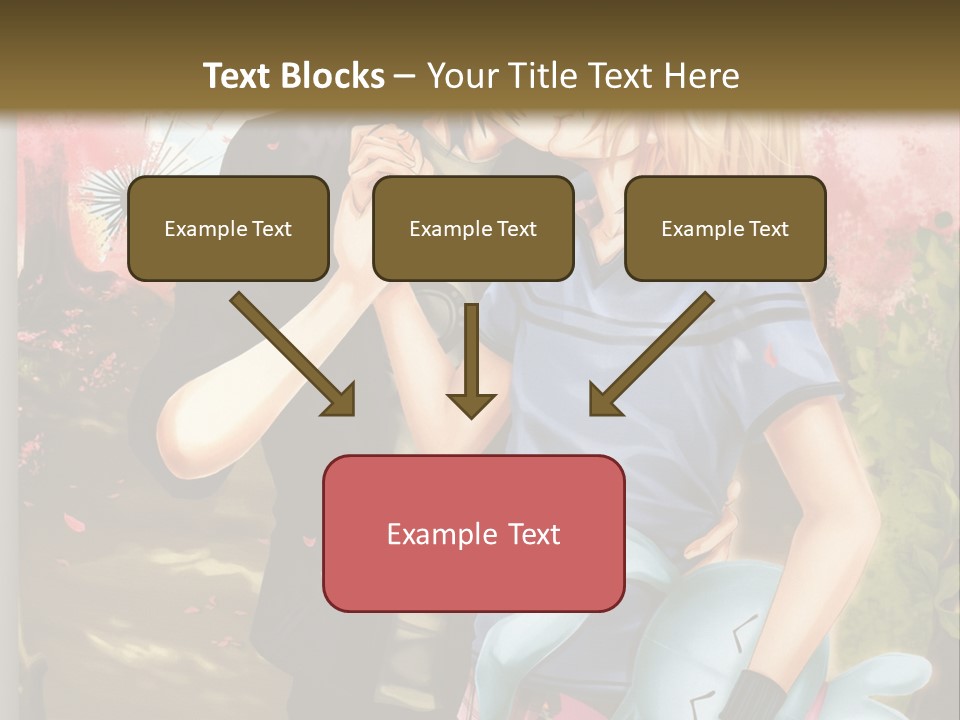 A Man And Woman Kissing In Front Of A Tree PowerPoint Template